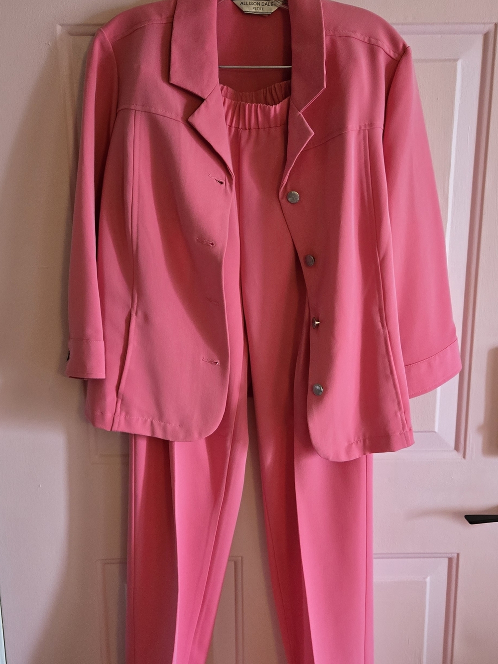 Allison Daley Pink Women's Pant Suit - Elegant Two-Piece